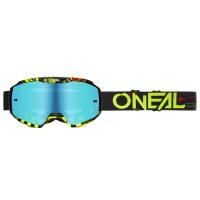 Oneal Маска кроссовая B-10 Attack V.24 желтый, иридиевые линзы в Москве